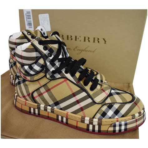 burberry top style|high top Burberry shoes.